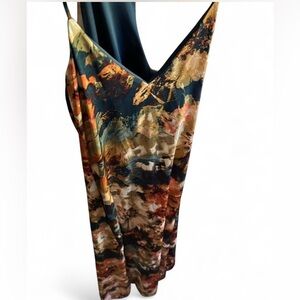 Multicolor Abstract Maxi Dress